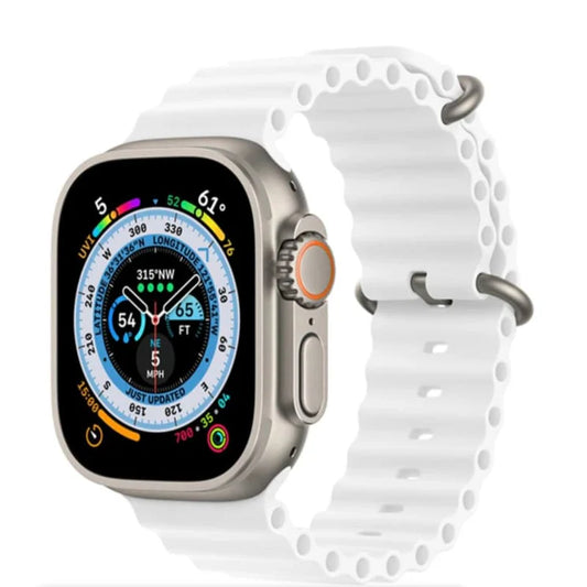 38/40/41mm Ocean Style Silicone Watch Strap for Apple Watch